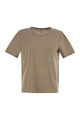 Majestic Linen Crew-Neck T-Shirt