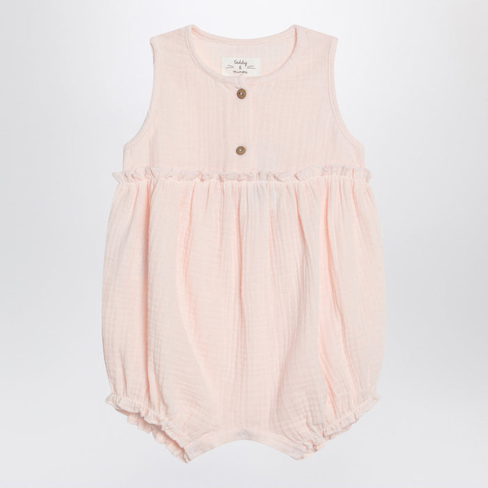 Teddy & Minou Pink Cotton Romper