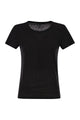 Majestic Stretch Linen T-Shirt With Round Neckline
