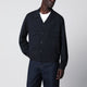 Santaniello Blue Woolblend Overshirt Jacket