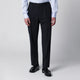 Santaniello Blue Trousers In Wool Blend