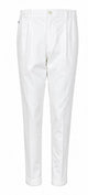 Gta White Virgin Wool Silk Linen Cashmere Trousers