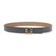 Loewe Mocha Brown Calf Leather Anagram Bombee 2.8Cm Belt