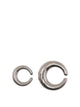 Panconesi Silver Circle Cuffs Earrings