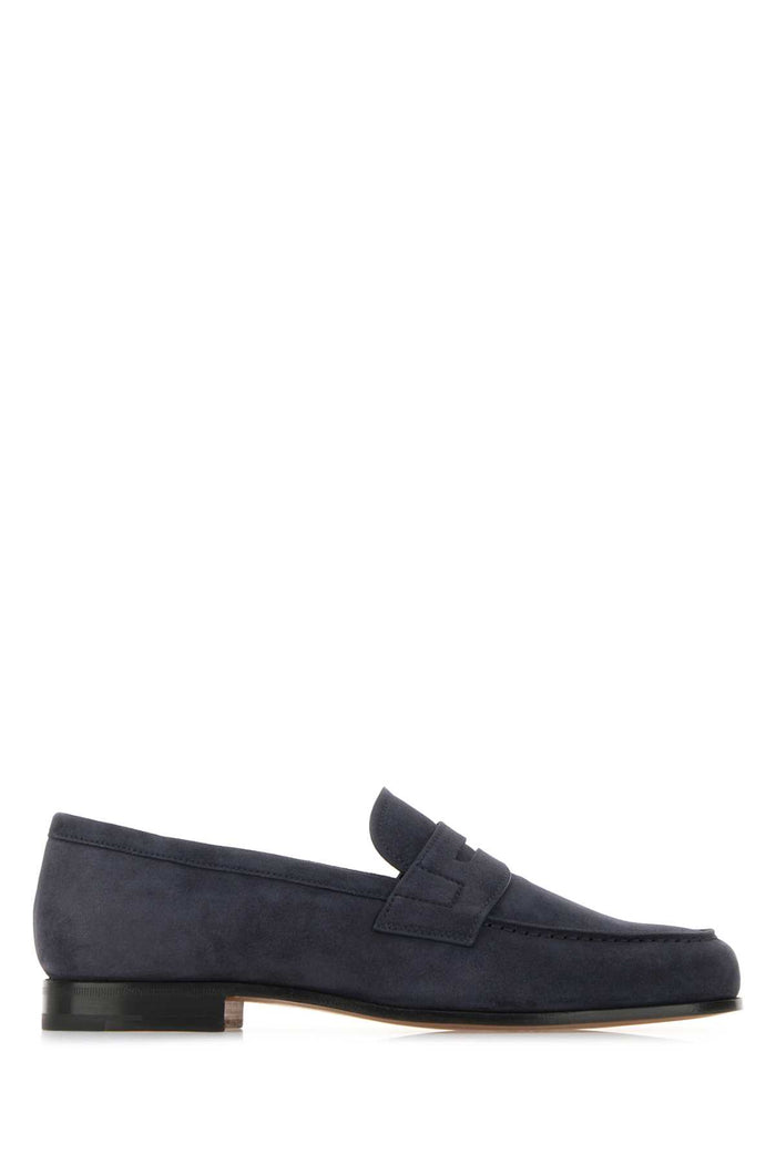 Church's Navy Blue Leather Heswall Loafers