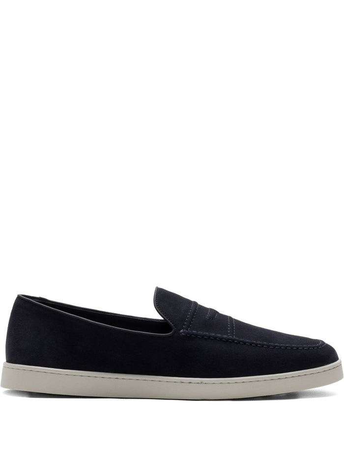 Church's Blue Calf Leather Flat Shoes