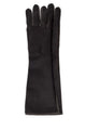 Loulou De Saison Dark Brown Leather And Calf Hair Edna Gloves