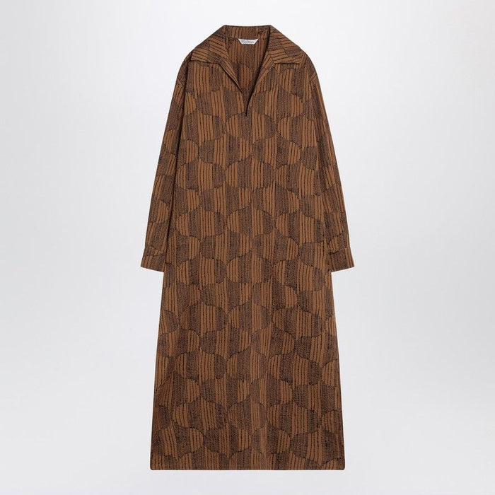 Max Mara Olive Green Shirt Dress In Cotton