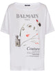 Balmain Beauty Print Embroidery Patches T-Shirt