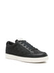 Emporio Armani Black Polyester-Cotton Sneakers