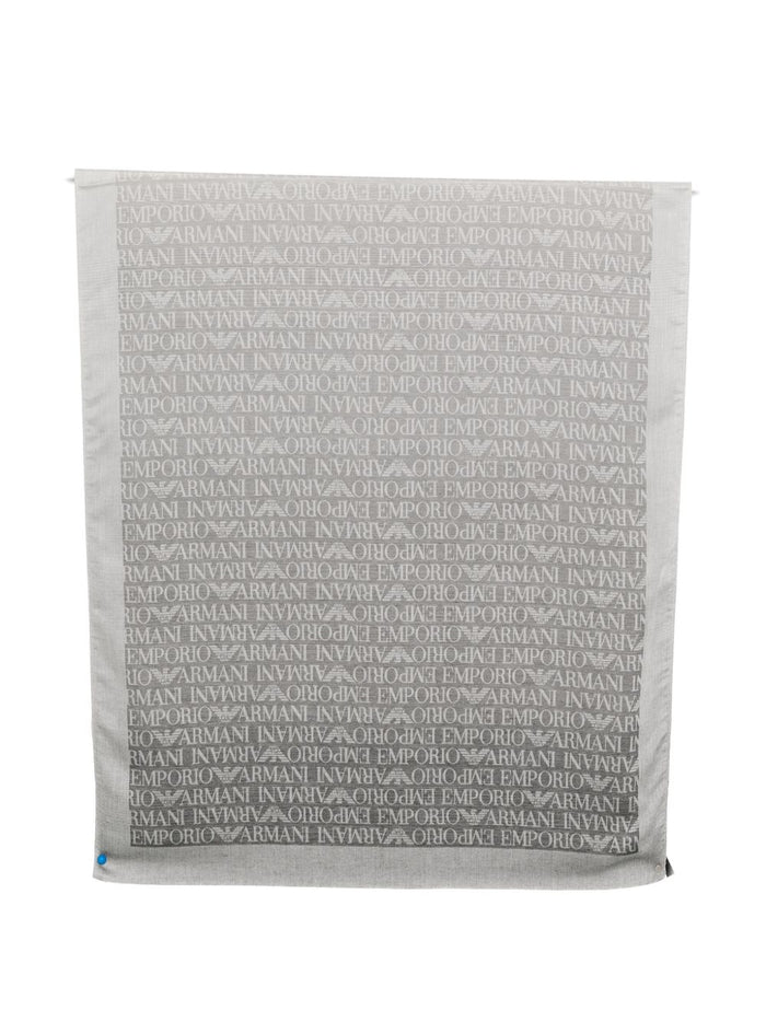 Emporio Armani Allover Logo Stole