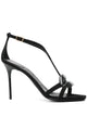 Balmain Sandal Lips-Suede Lth&Lacquered Brass