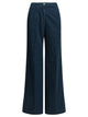Shaft Jeans Flare Pin Diamond Flare Leg Blue Cotton Jeans