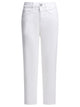 Shaft Jeans Arch Drill Stretch Straight Leg White Cotton Jeans