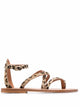 Kjacques Epicure Leopard Printed Hair Calf Sandals