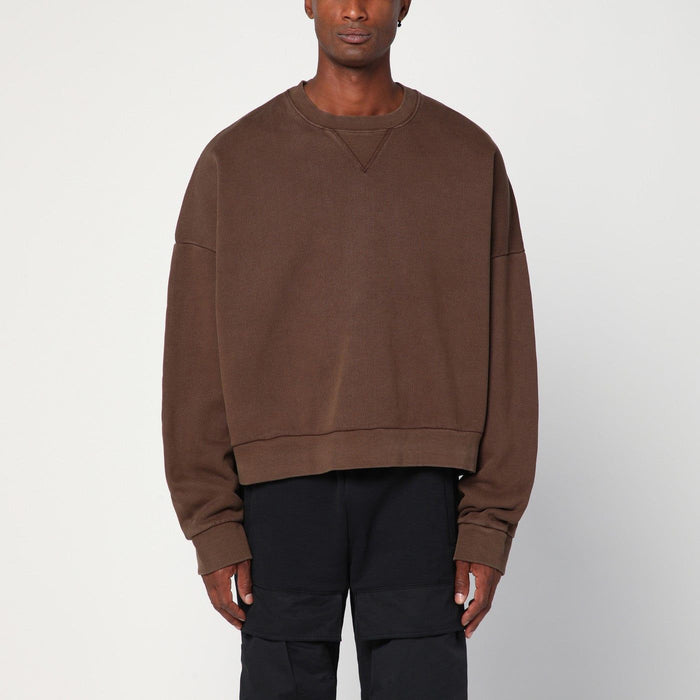 Entire Studios Brown Sweatshirt In Cotton