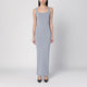 Entire Studios Long Grey Dress In Nylon Blend