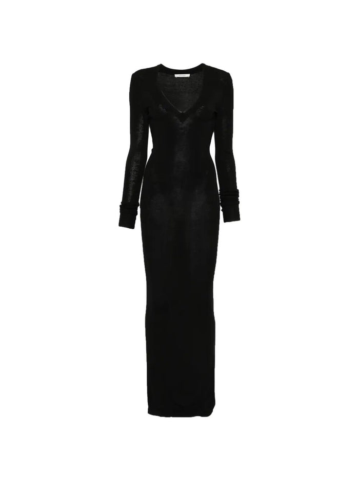 Entire Studios Long Sleeve V Neck Midi