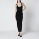 Entire Studios Black Fitted Dress In Viscose Jersey