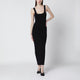 Entire Studios Black Fitted Dress In Viscose Jersey