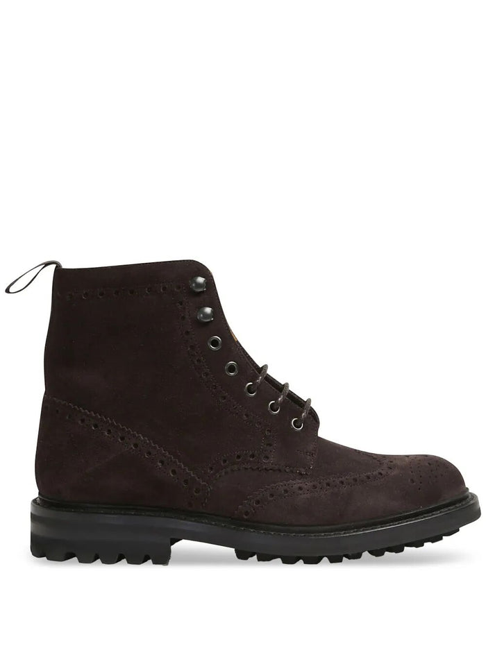 Church's Brogue Details Suede Ankle Boots