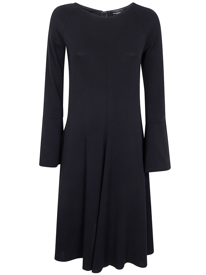 Emporio Armani Long Sleeve Stretch Dress