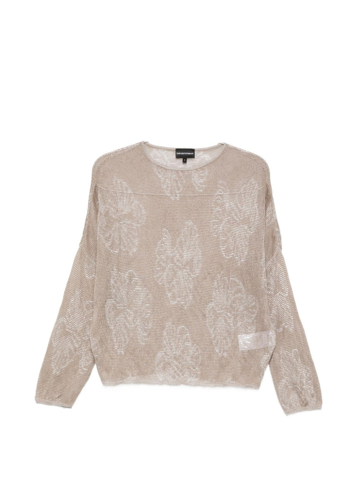 Emporio Armani Embroidered Crewneck Sweater