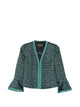 Emporio Armani Textured Ruffled-Sleeve Jacket