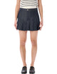 A.p.c. A.p.c. Pleated Denim Mini Skirt