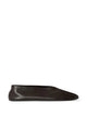 The Row Stella Slippers Brown In Leather And Shearling