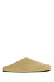 The Row Beige Calf Hair Hudson Slippers