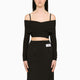 Dolce&Gabbana Black Top With Boat Neckline