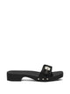 Scholl Black Leather Sandals