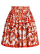 Dolce & Gabbana Orange And White Popeline Maiolica Skirt