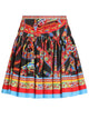 Dolce & Gabbana Poplin Miniskirt With Carretto Print