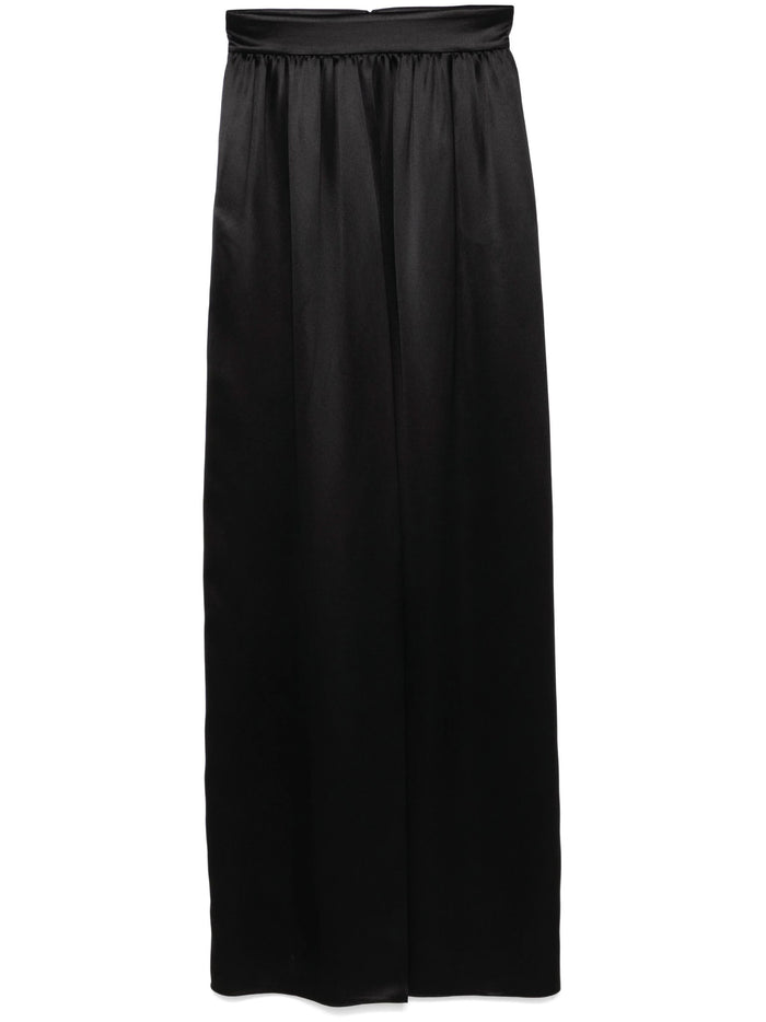 Dolce & Gabbana Black Viscose Long Skirt