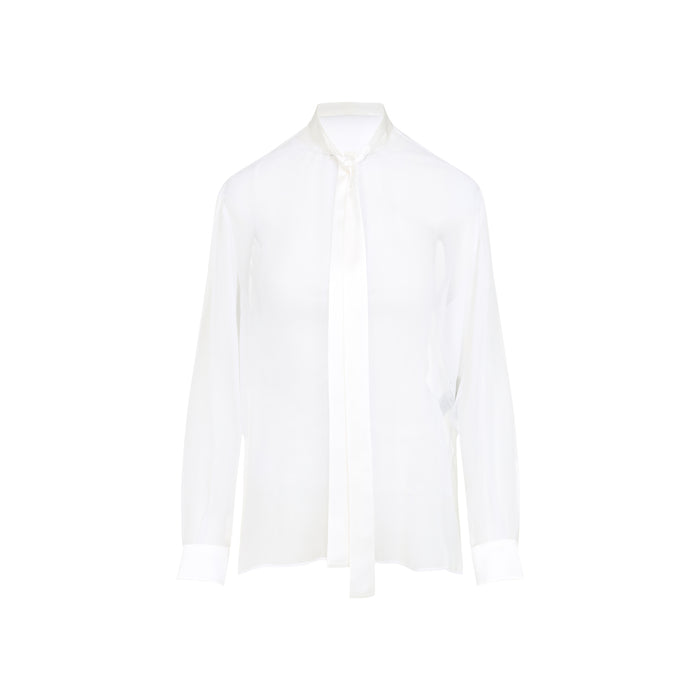 Dolce & Gabbana White Silk Shirt