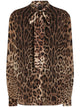 Dolce & Gabbana Leopardprint Silk Georgette Shirt