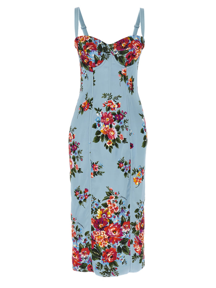 Dolce & Gabbana 'Mazzo Di Fiori' Print Dress