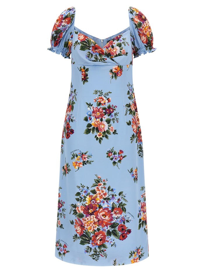 Dolce & Gabbana 'Mazzo Di Fiori' Print Dress