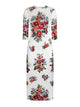 Dolce & Gabbana White Elastan Viscose Dress