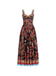 Dolce & Gabbana Carretto-Print Long Poplin Dress