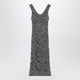 Dolce&Gabbana Diagonal Print Dress In Silk Blend