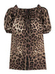 Dolce & Gabbana Brown Cotton Blouse