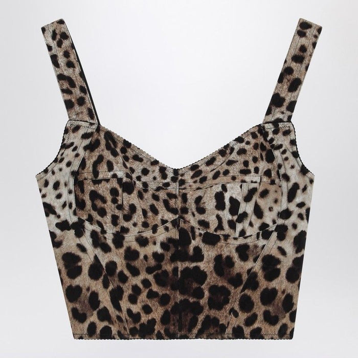 Dolce & Gabbana Leopardprint Bustier