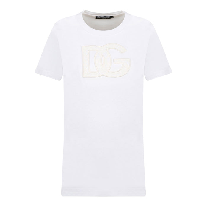 Dolce & Gabbana White Cotton Jersey T-Shirt