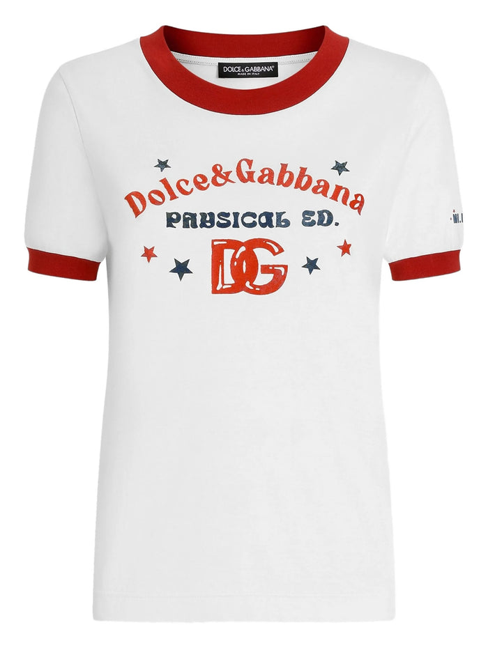 Dolce & Gabbana Jersey T-Shirt With Print