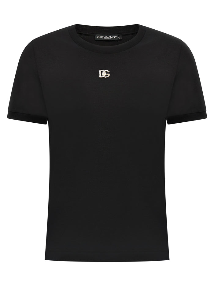Dolce & Gabbana Rhinestone Logo T-Shirt