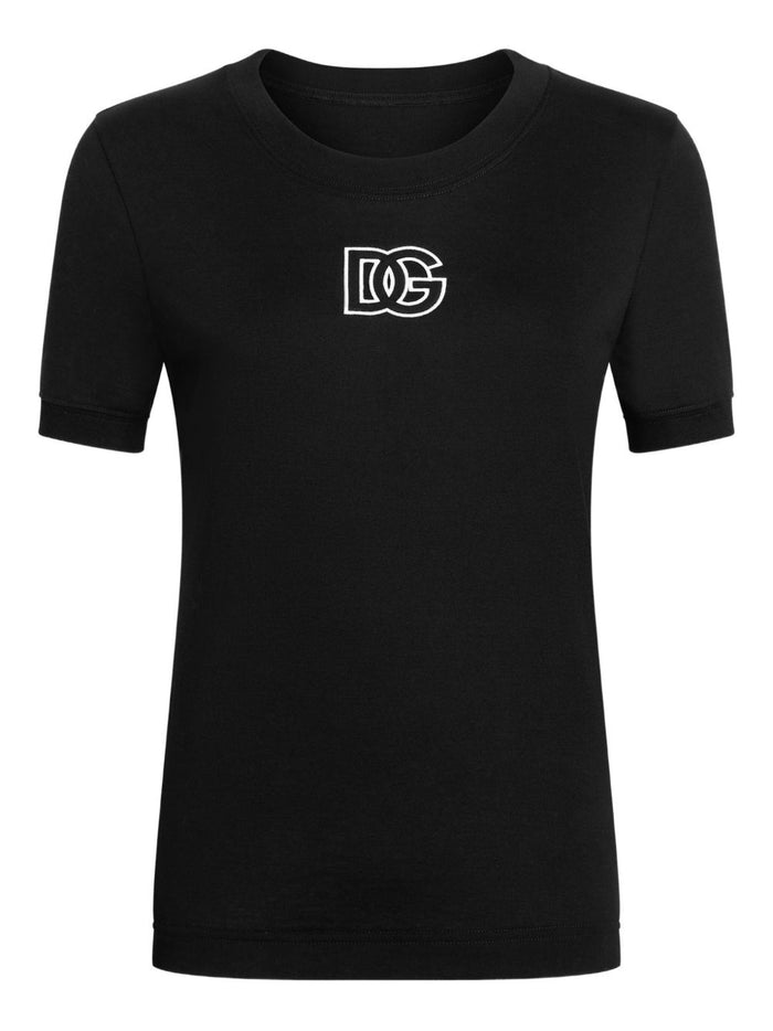 Dolce & Gabbana Black Cotton T-Shirts