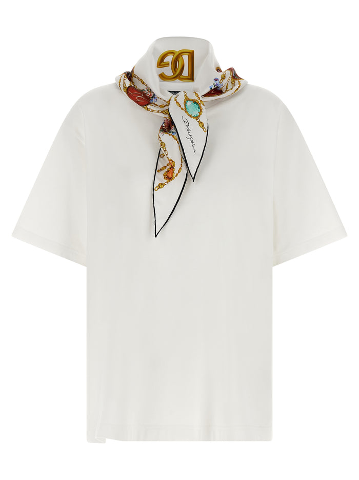Dolce & Gabbana T-Shirt With Scarf